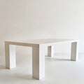 Biały prostokątny stół do jadalni z płyty MDF 180 x 90 x 75 cm