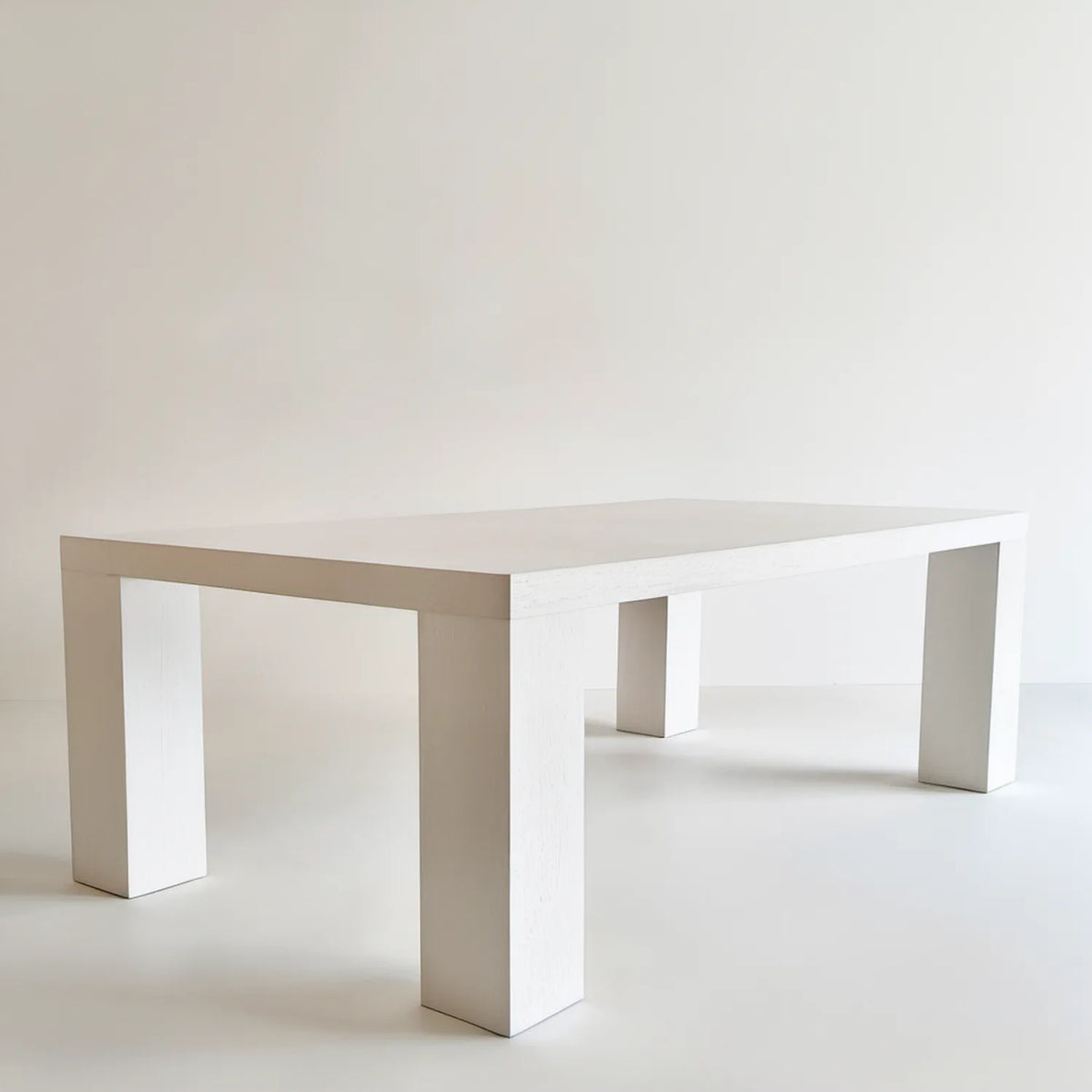 Biały prostokątny stół do jadalni z płyty MDF 180 x 90 x 75 cm