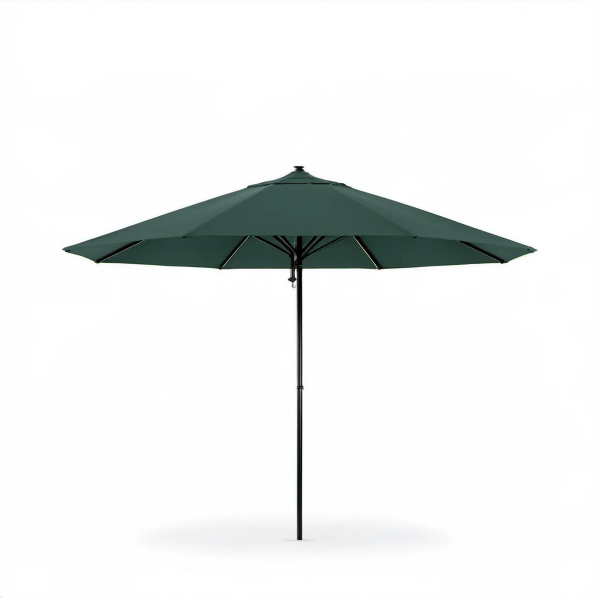 Zielony parasol ogrodowy ośmiokątny Ø300 cm z poliestru i stali