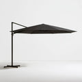 Boczny parasol ogrodowy kwadratowy 300 x 300 cm czarny
