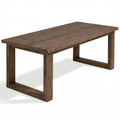 Stół do jadalni prostokątny ciemnobrązowy 180 x 90 x 75 cm z płyty MDF