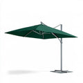 Boczny parasol ogrodowy kwadratowy 300 x 300 cm zielony, aluminium i poliester
